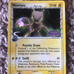 Yellow mewtwo card